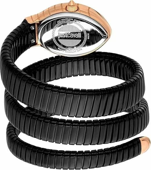 Cadran noir de la montre Just Cavalli JC1L248M0085 en détail
