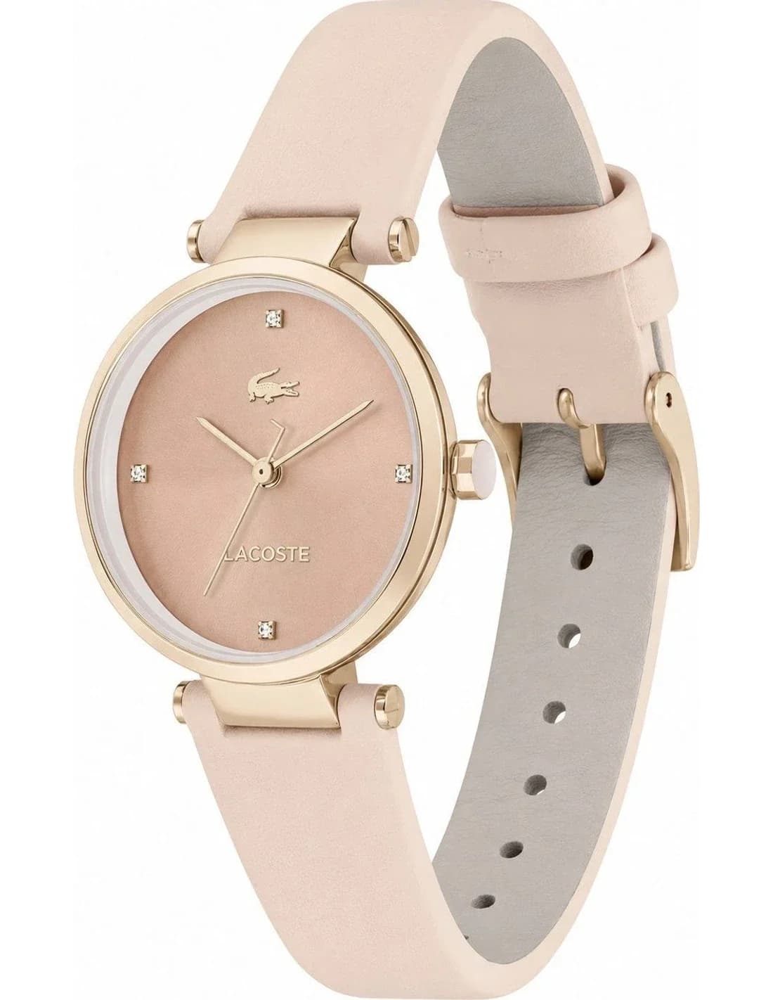 Profil de la montre Lacoste 2001335, boîtier or rose