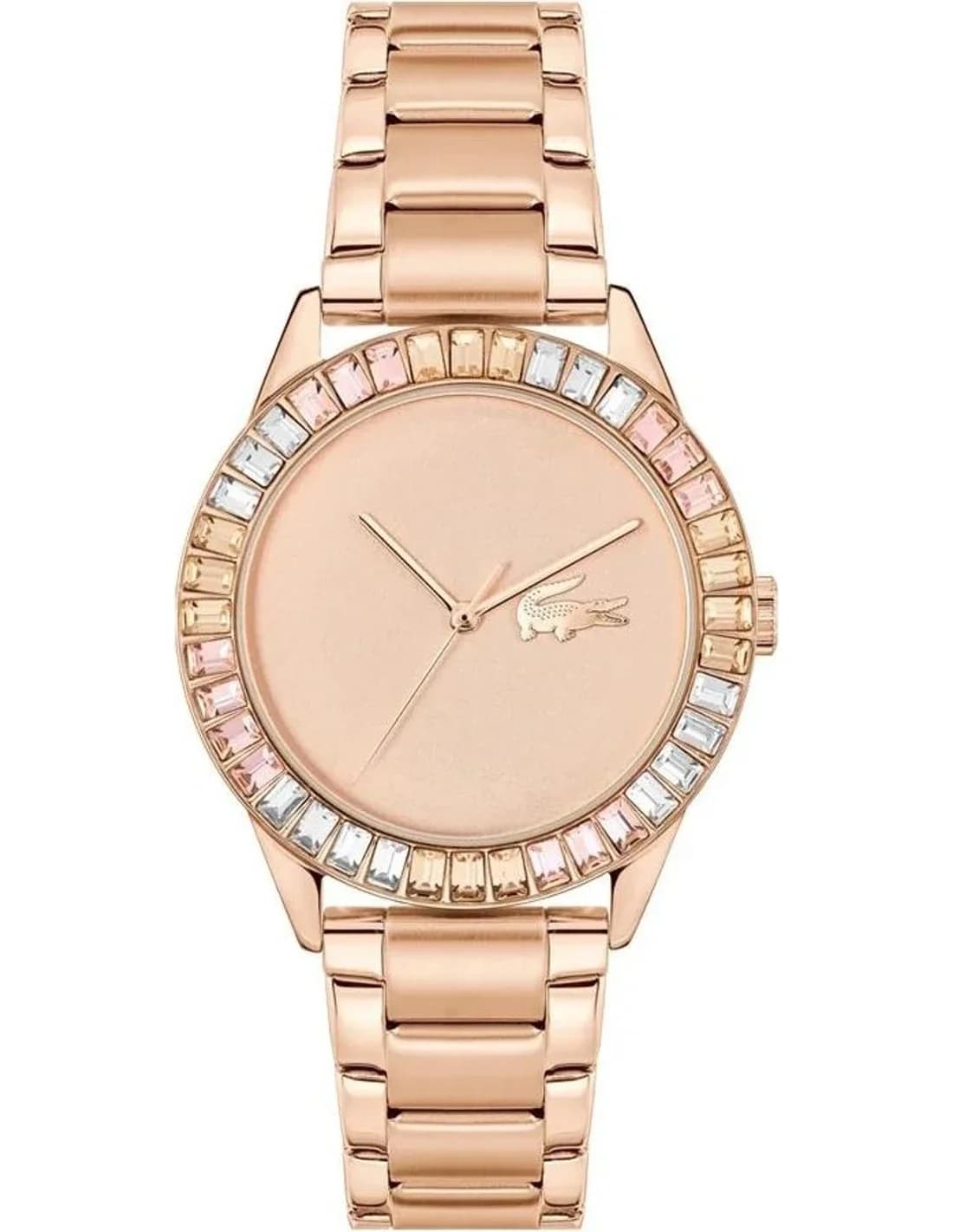 Montre femme Lacoste 2001412, au cadran or rose et bracelet acier