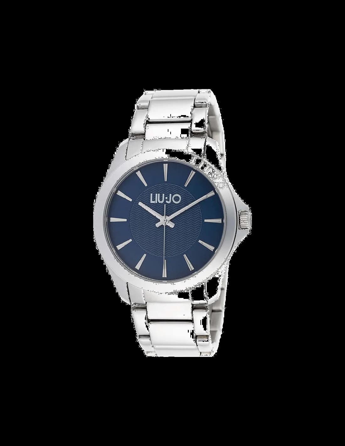 Montre homme Liu Jo Luxury TLJ813, cadran bleu, bracelet acier