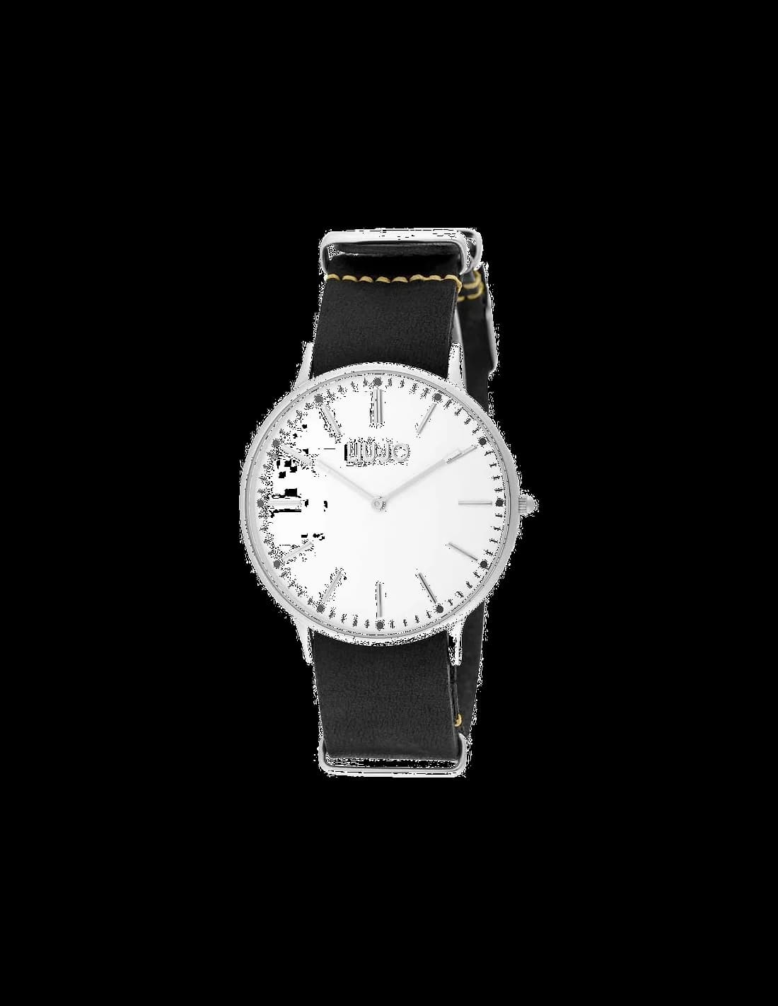 Montre unisexe Liu Jo Luxury TLJ965, cadran blanc, bracelet cuir