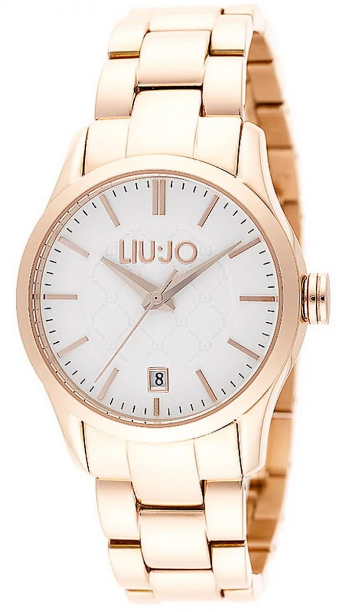 Montre femme Liu Jo Luxury TLJ886, cadran blanc avec bracelet acier