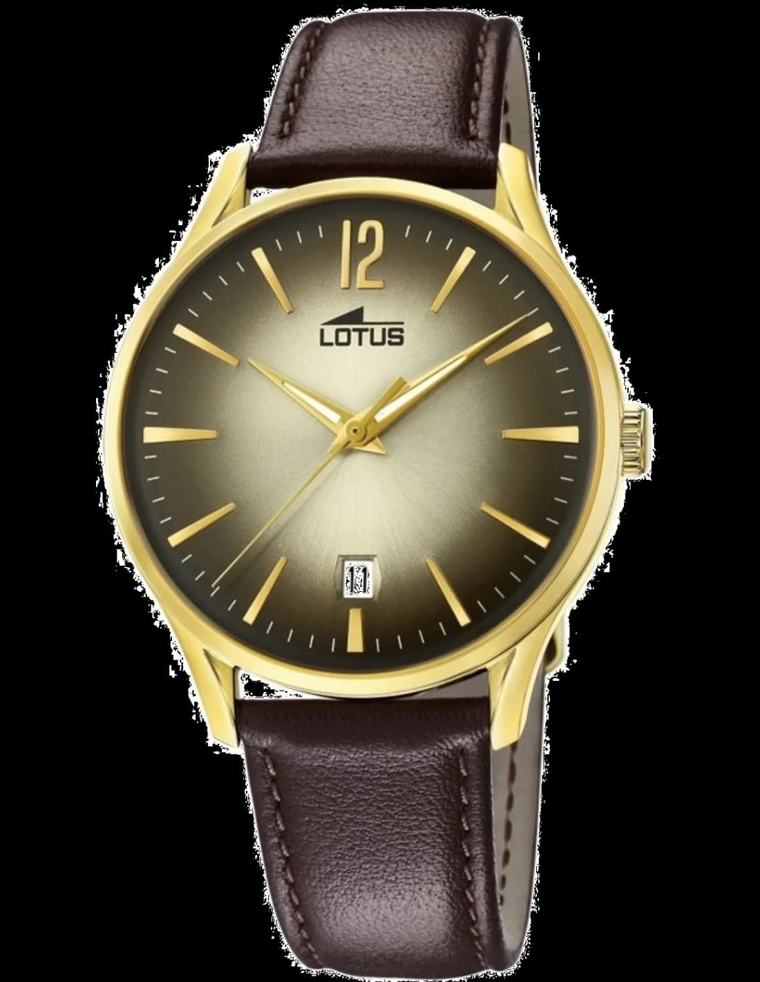 Montre homme Lotus L18403/2, cadran gris bracelet cuir vintage