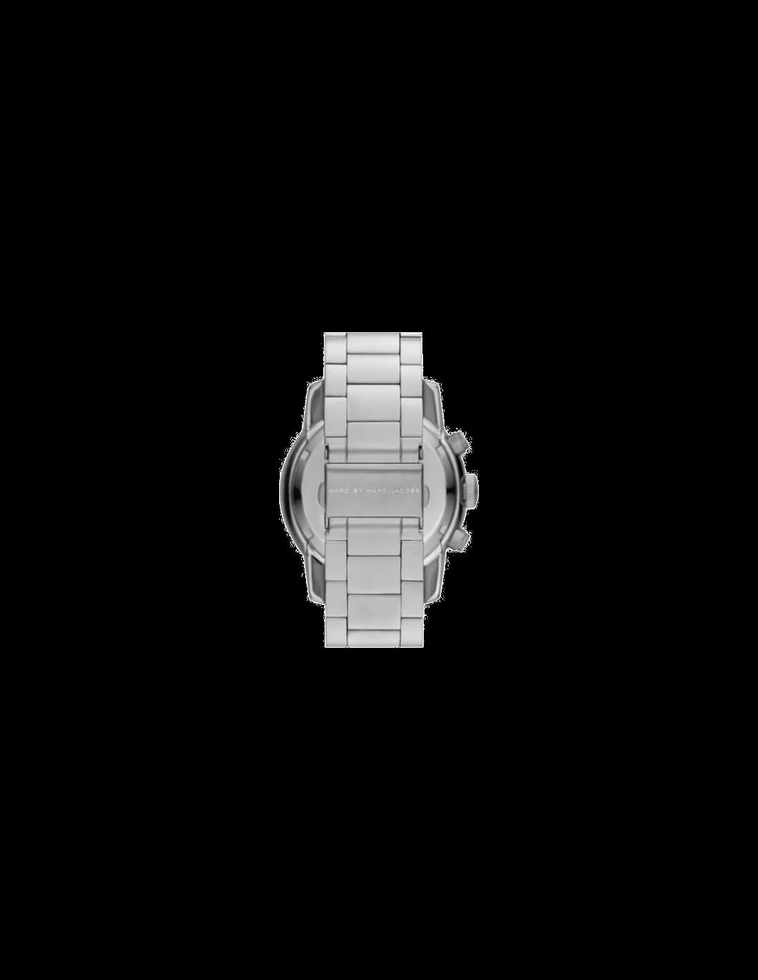 Cadran noir de la montre Marc Jacobs MBM5050 en détail