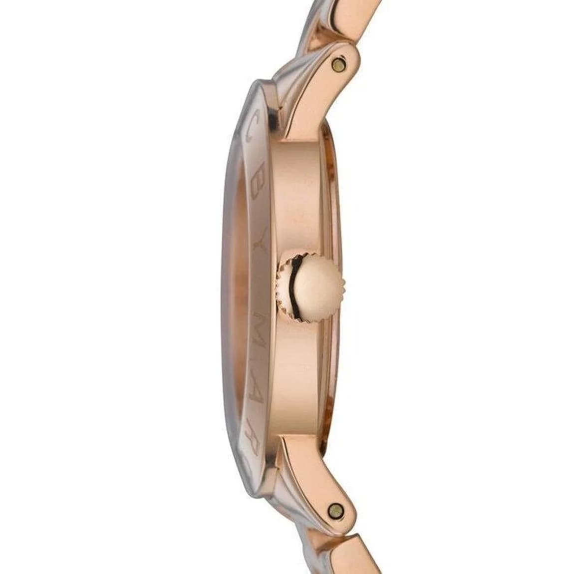 Profil de la montre Marc Jacobs MBM3077, boîtier or rose