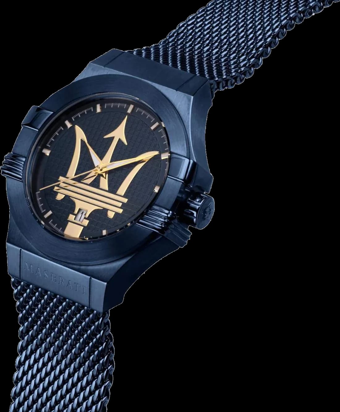 Profil de la montre Maserati R8853108008, boîtier bleu