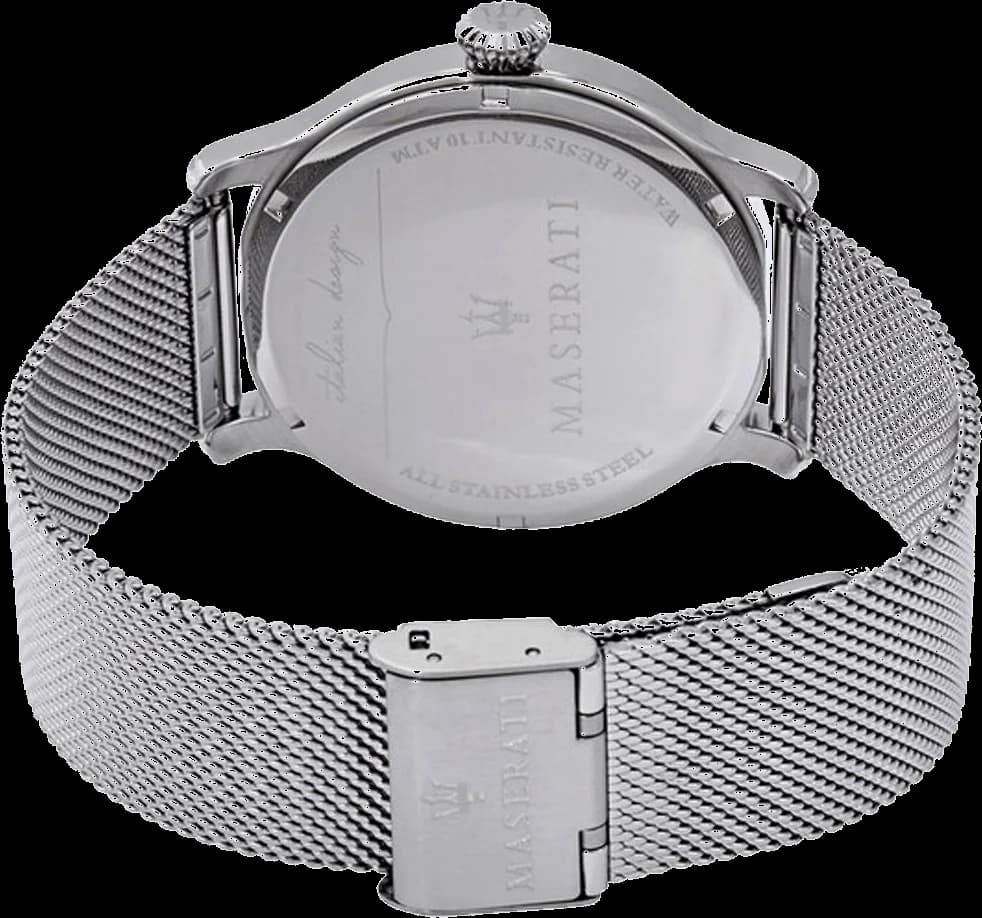 Cadran bleu de la montre Maserati R8853118006 en détail