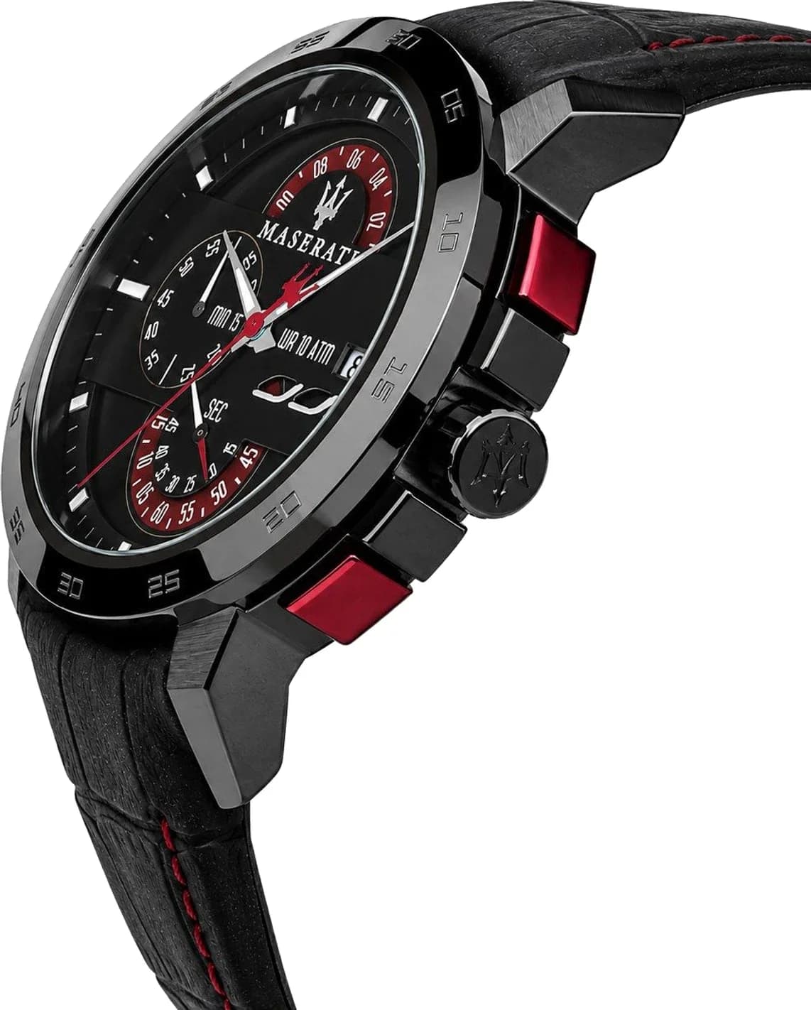 Profil de la montre Maserati R8871619003, boîtier noir