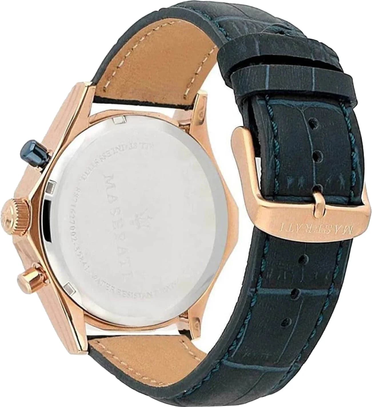 Cadran bleu de la montre Maserati R8871627002 en détail