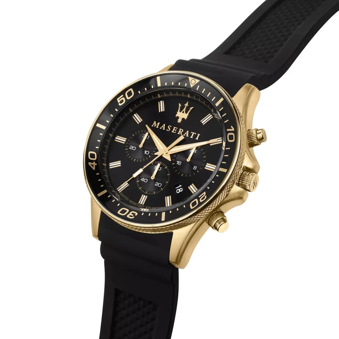 Profil de la montre Maserati R8871640001, boîtier or