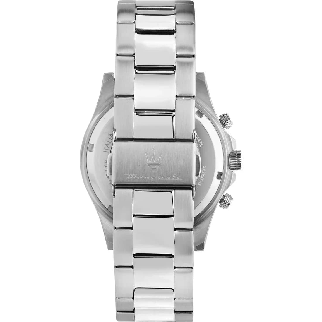 Cadran noir de la montre Maserati R8873600003 en détail