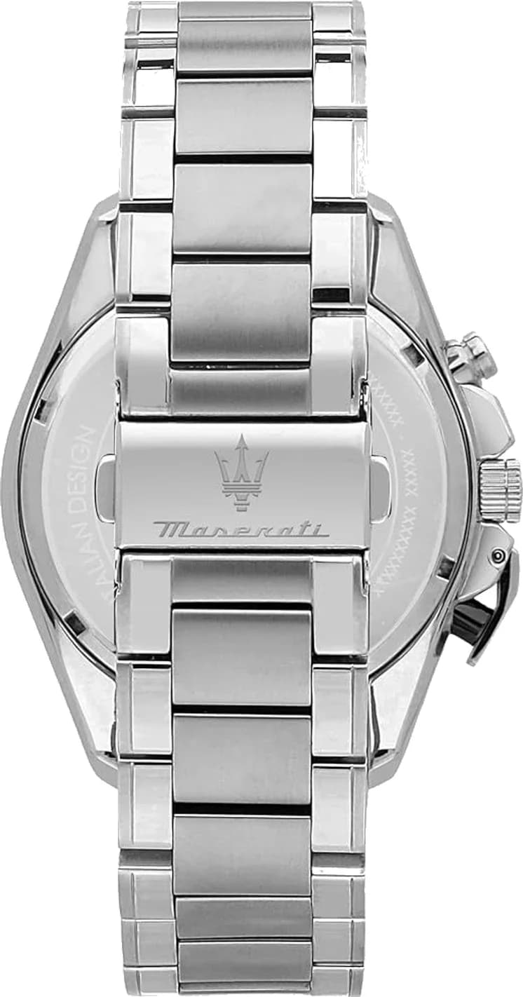 Cadran noir de la montre Maserati R8873612047 en détail