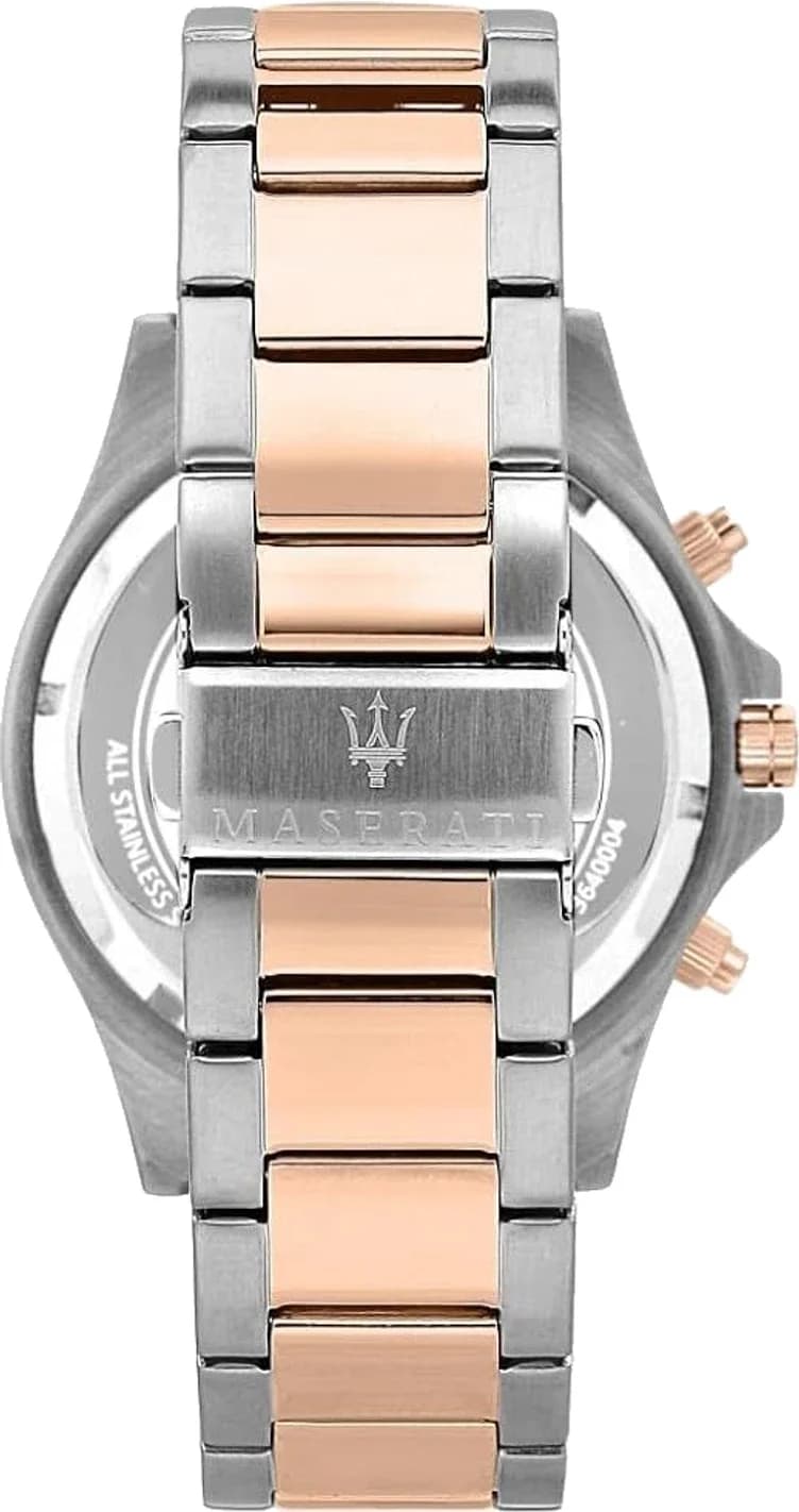 Cadran marron de la montre Maserati R8873640014 en détail