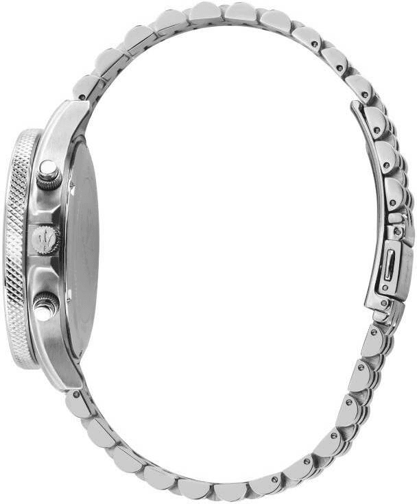 Cadran bleu de la montre Maserati R8873640025 en détail