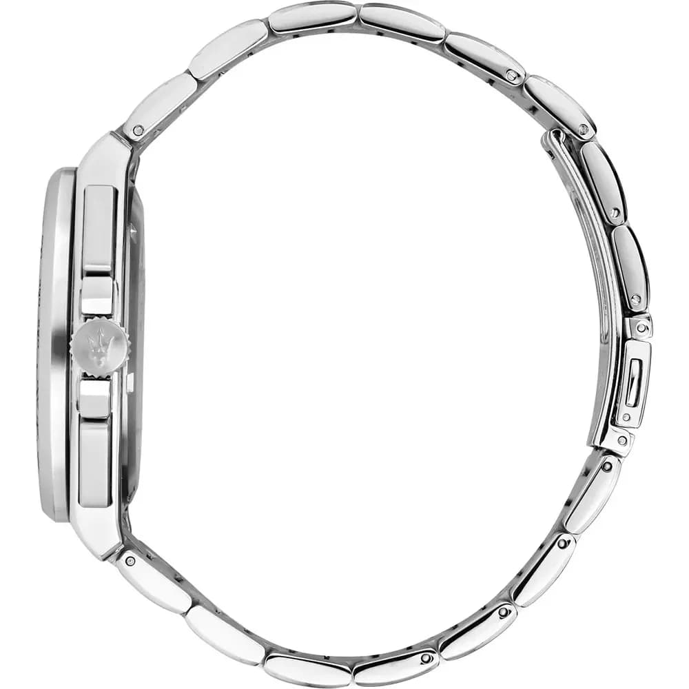 Cadran bleu de la montre Maserati R8873652001 en détail