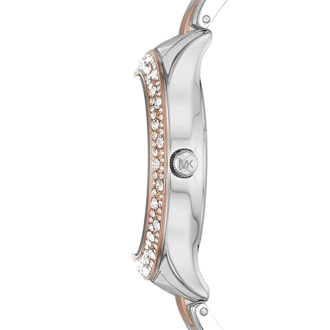 Profil de la montre Michael Kors MK1048, boîtier argent
