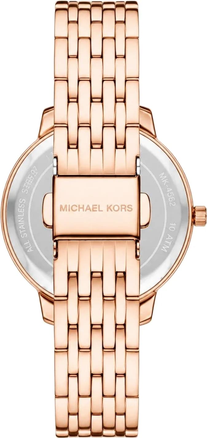 Profil de la montre Michael Kors MK1052, boîtier or rose