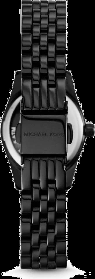 Cadran noir de la montre Michael Kors MK3299 en détail