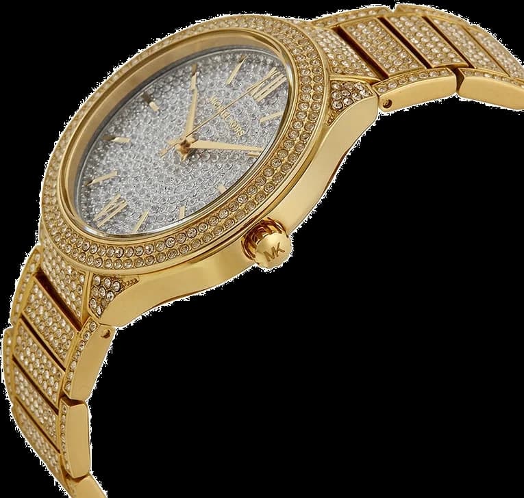 Profil de la montre Michael Kors MK3360, boîtier or
