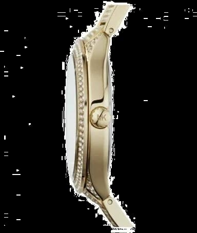 Cadran argent de la montre Michael Kors MK3360 en détail