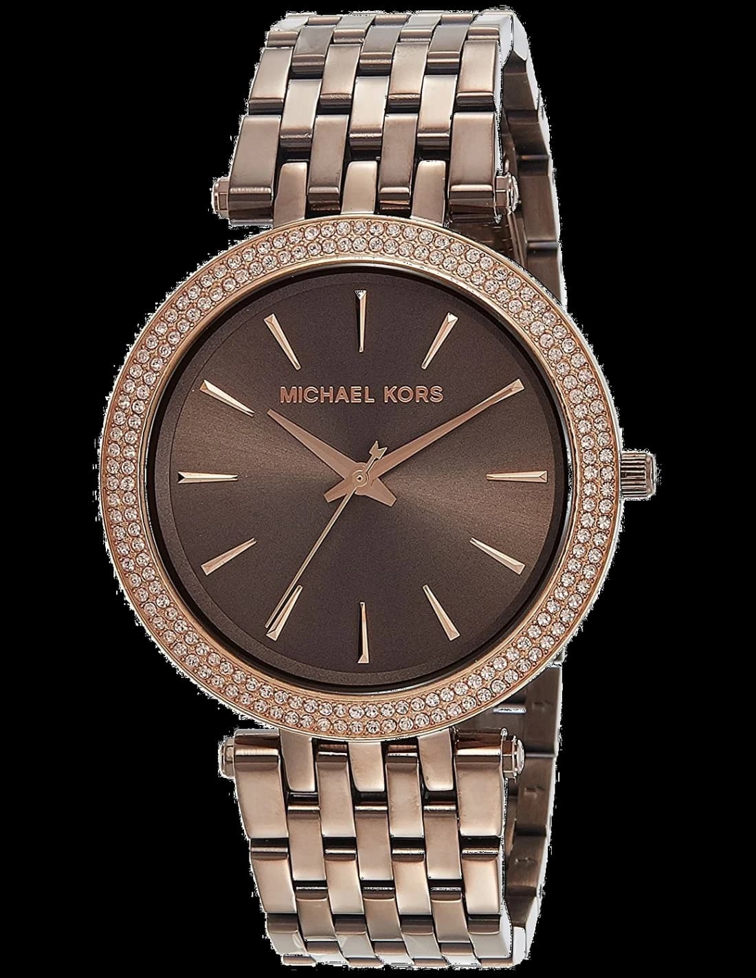 Montre Michael Kors MK3416 femme cadran marron bracelet acier