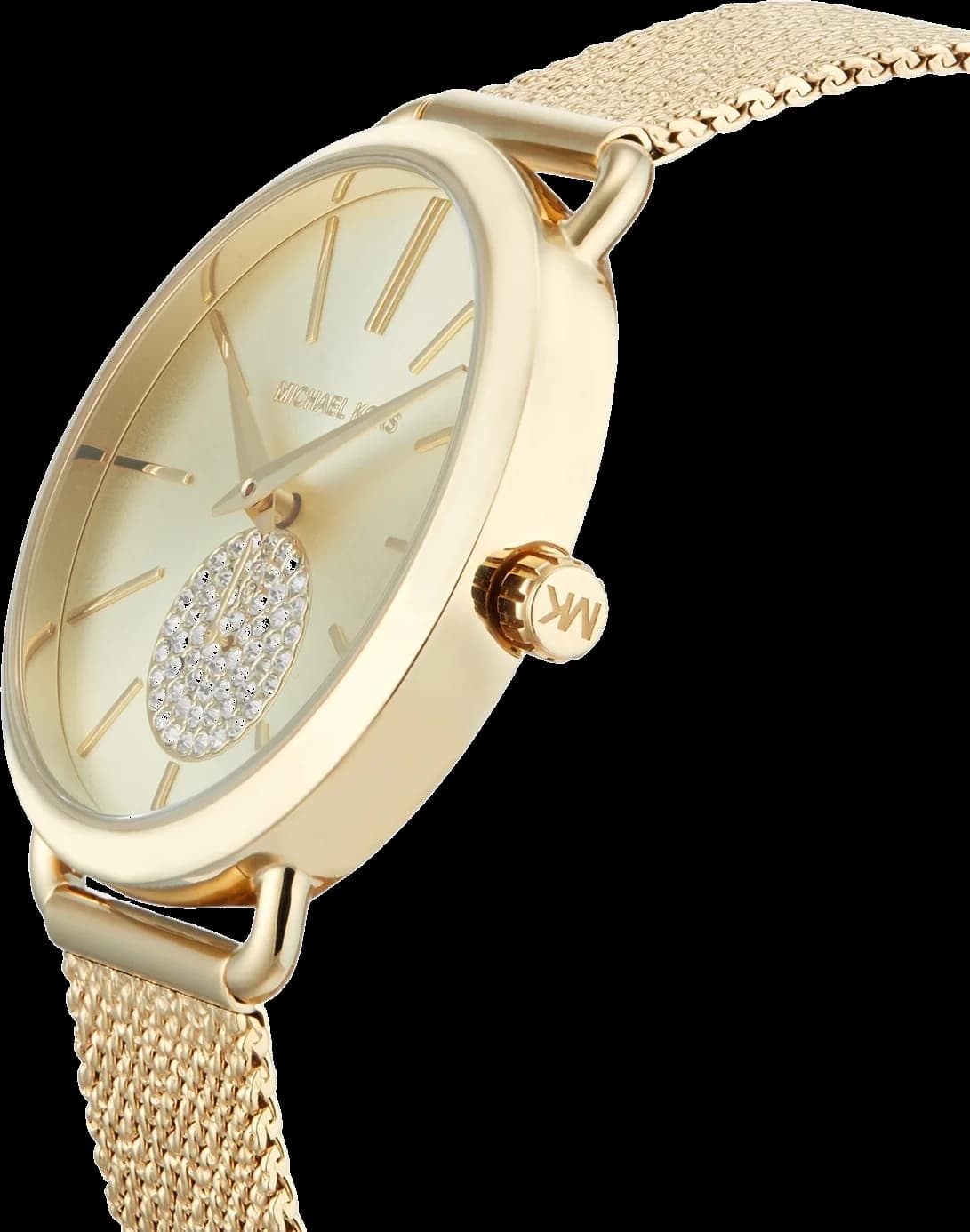 Profil de la montre Michael Kors MK3844, boîtier or