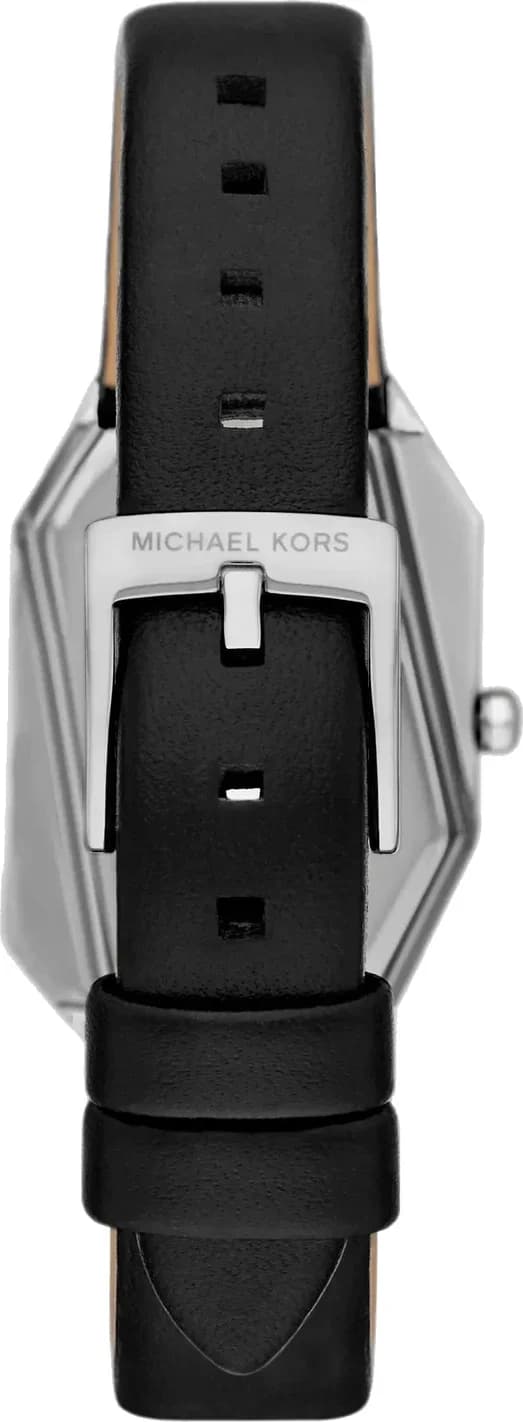 Cadran argent de la montre Michael Kors MK4881 en détail