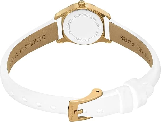 Cadran argent de la montre Michael Kors MK4900 en détail