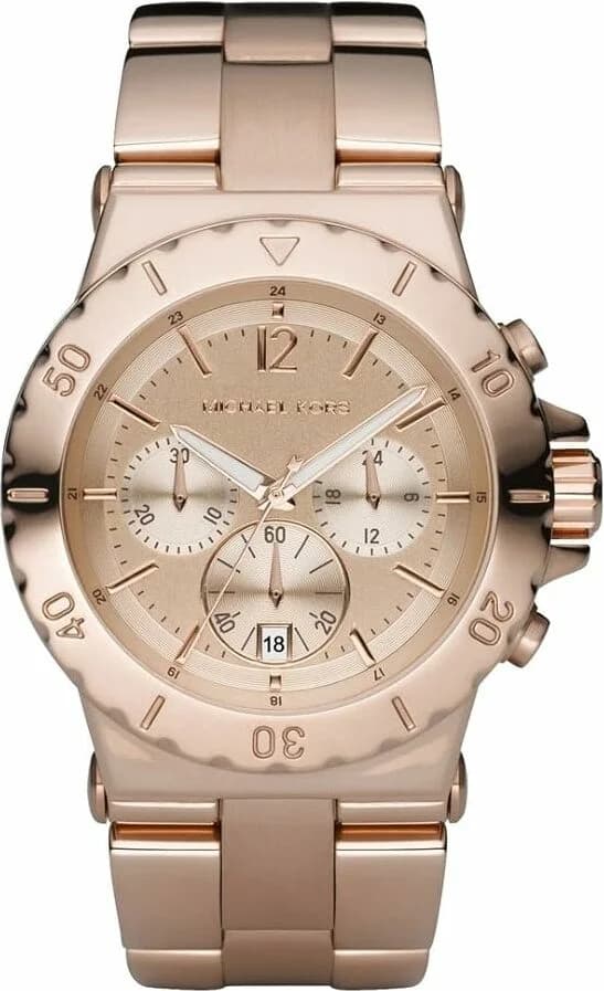 Montre femme Michael Kors MK5314, au cadran or rose et bracelet acier