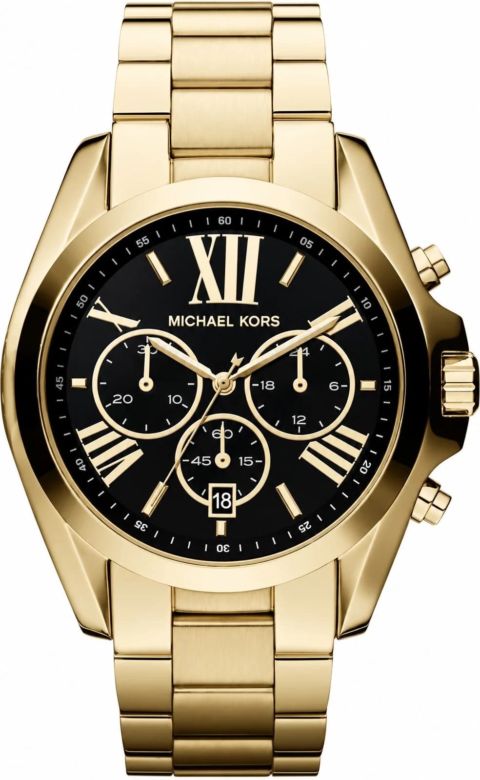 Montre Michael Kors MK5739 femme cadran noir bracelet acier
