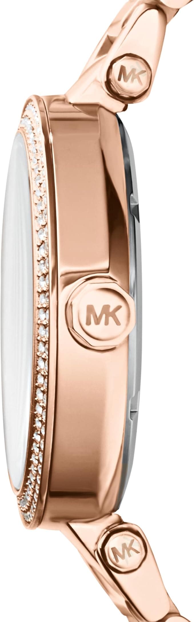 Profil de la montre Michael Kors MK5865, boîtier or rose
