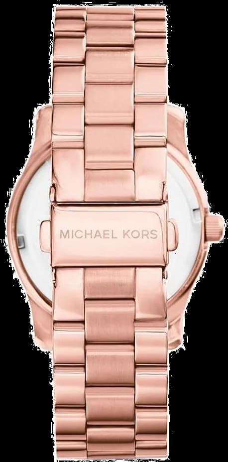 Cadran bleu de la montre Michael Kors MK5913 en détail