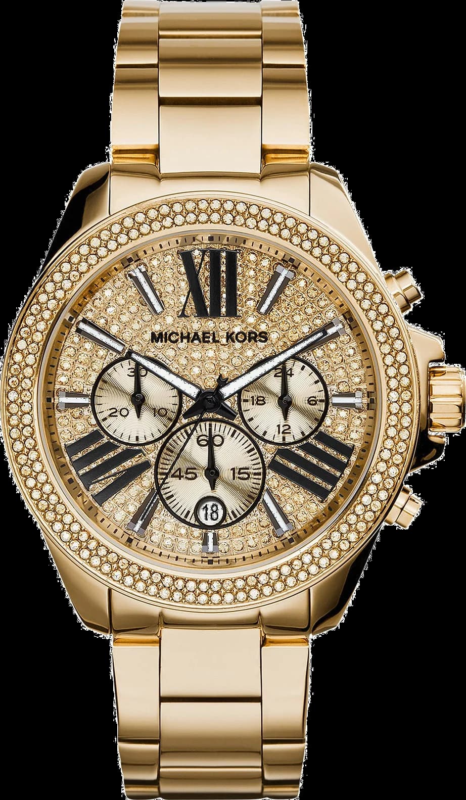 Montre femme Michael Kors MK6095, cadran or et bracelet acier doré