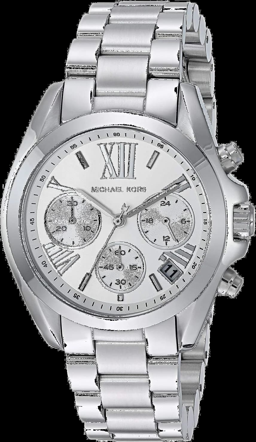 Montre femme Michael Kors MK6174, cadran argenté et bracelet acier