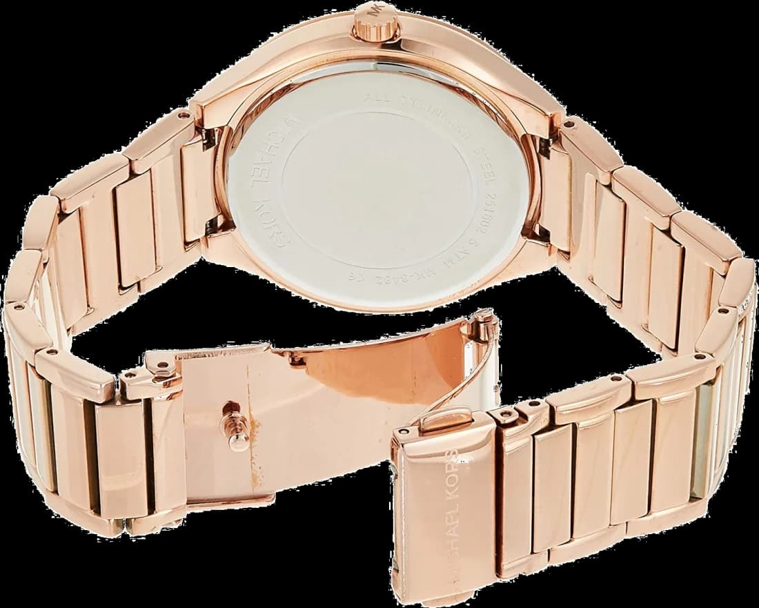 Cadran bicolore de la montre Michael Kors MK6210 en détail