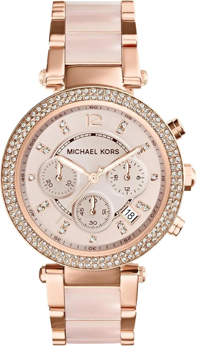 Montre Michael Kors MK6326 femme cadran or rose bracelet acier