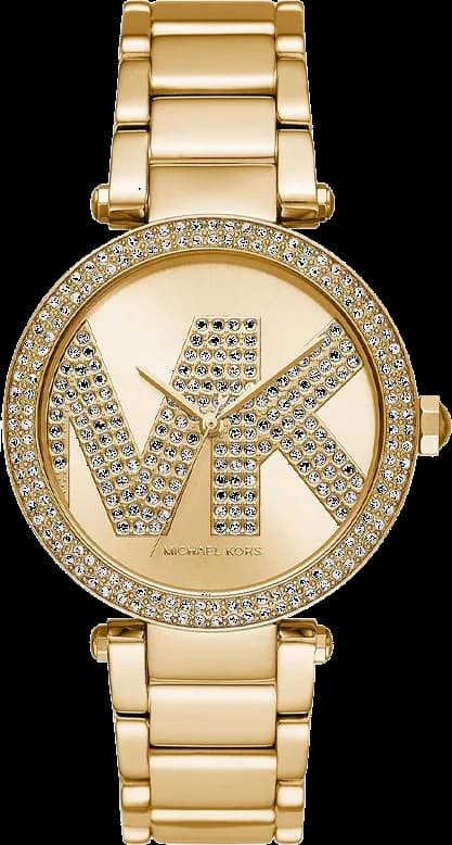 Montre femme Michael Kors MK6659, cadran doré pavé de cristaux