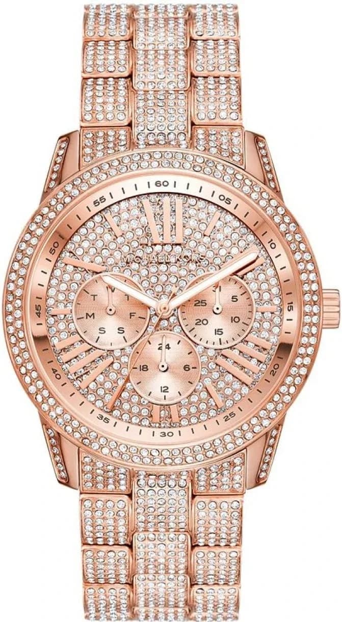 Montre femme Michael Kors MK6933, cadran or rose sur bracelet acier or rose