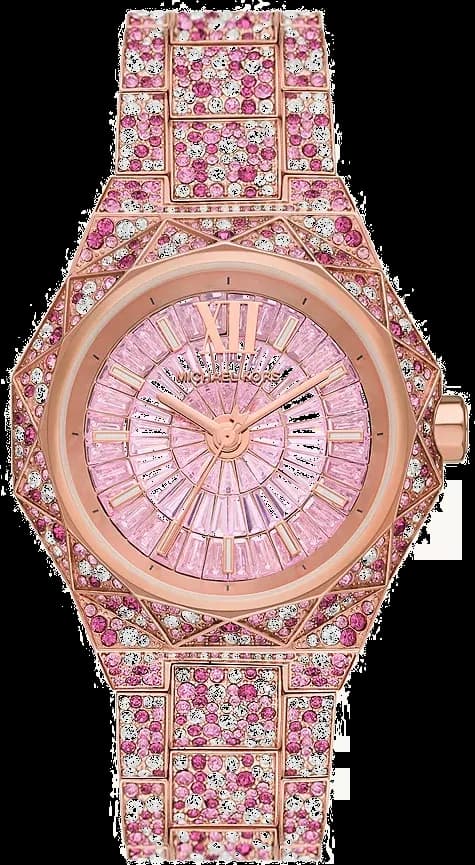 Montre femme Michael Kors Raquel MK7343 Pavé couleur or rose - Edition limitée