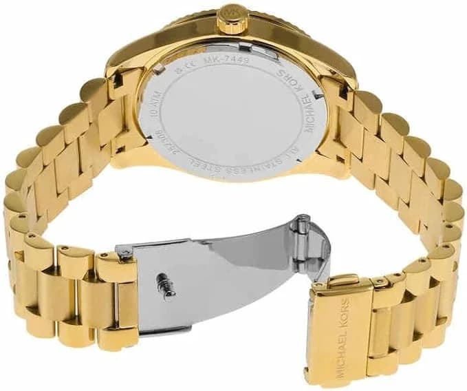 Cadran vert de la montre Michael Kors MK7449 en détail