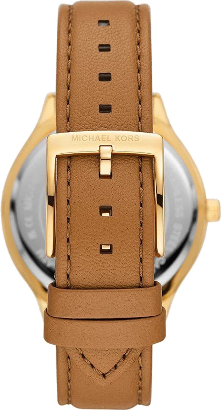 Cadran argent de la montre Michael Kors MK7465 en détail