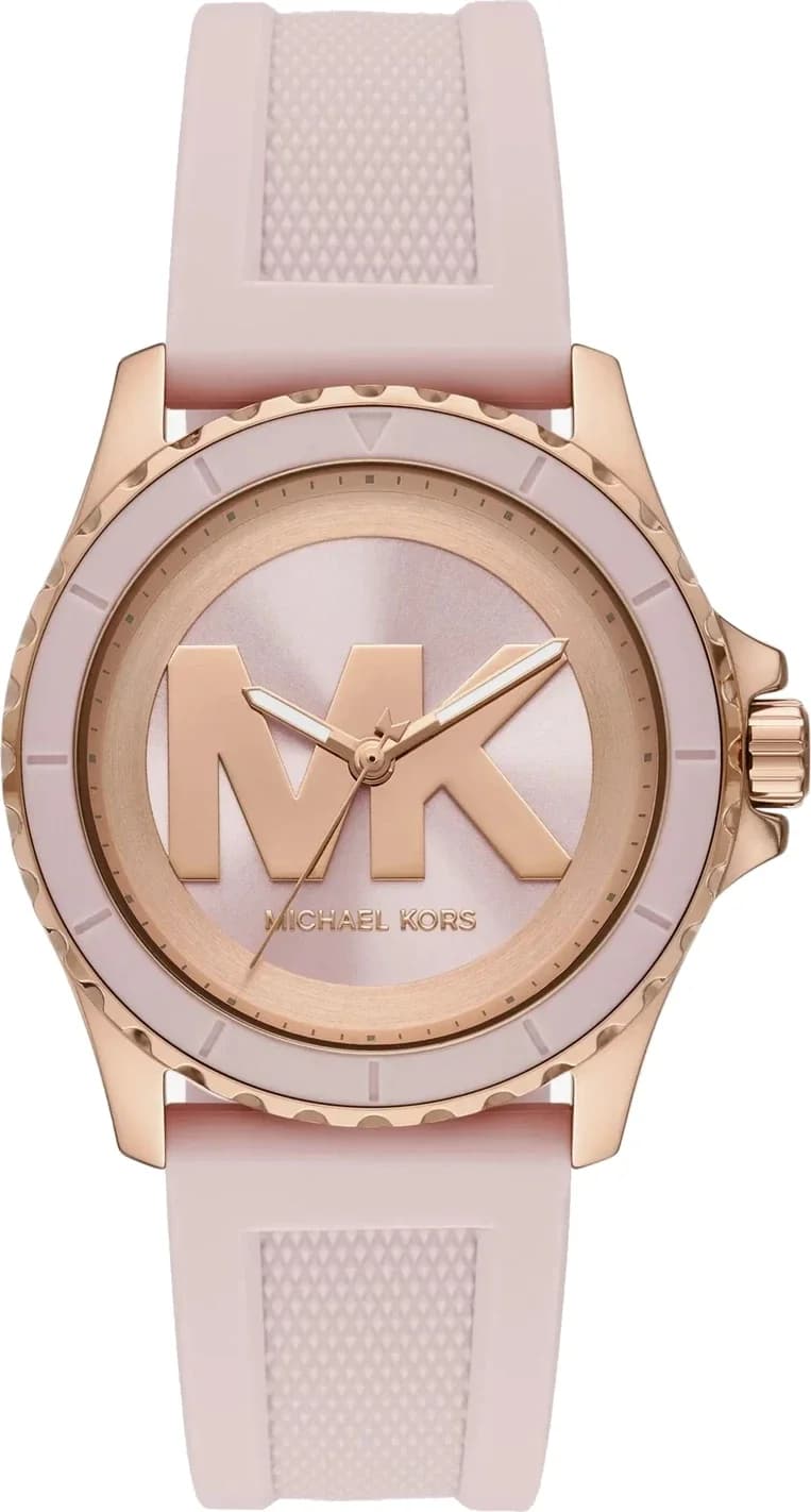 Montre femme Michael Kors MK7536, cadran or rose, silicone