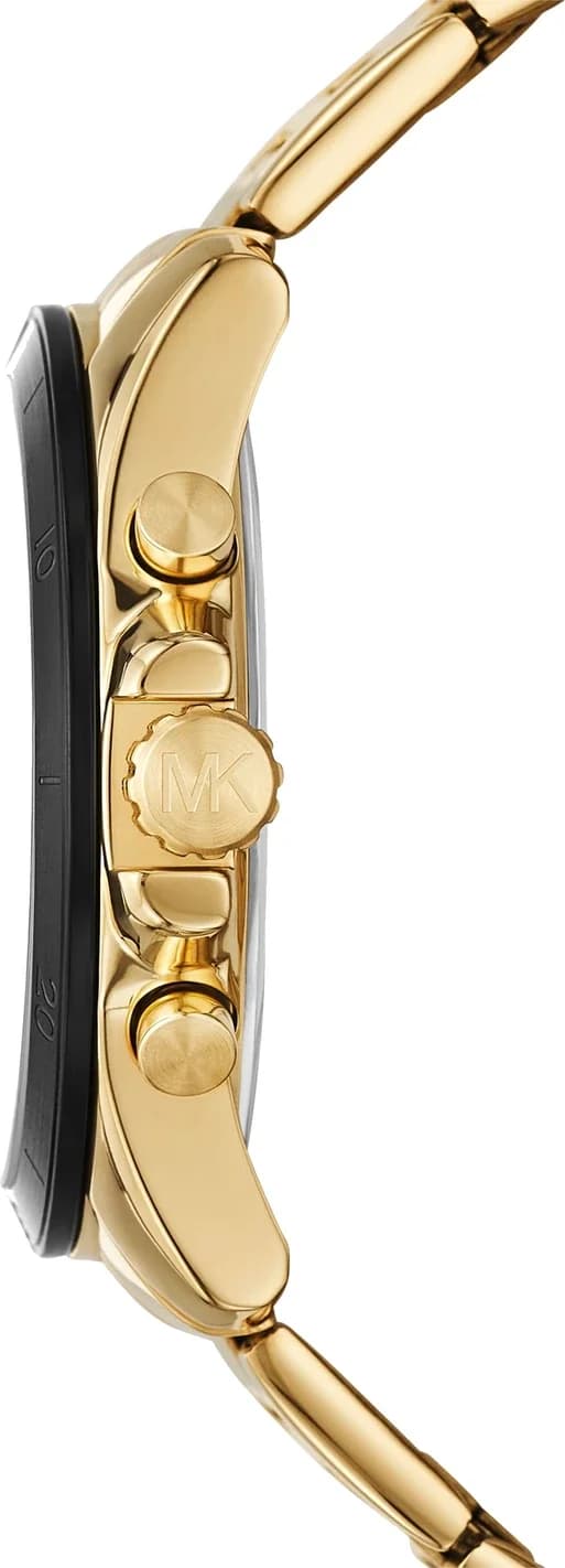 Cadran noir de la montre Michael Kors MK9184 en détail