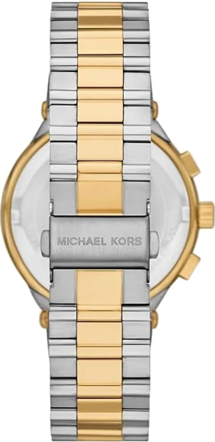 Cadran argent de la montre Michael Kors MK9221 en détail