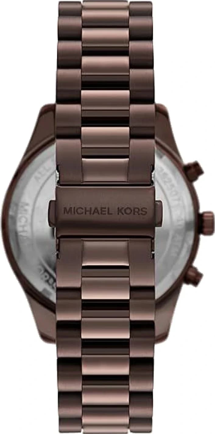 Cadran marron de la montre Michael Kors MK9224 en détail