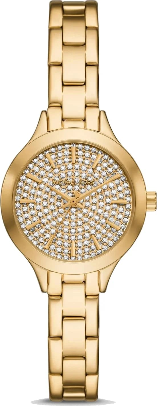 Montre femme Michael Kors MKO1086, cadran doré avec bracelet acier