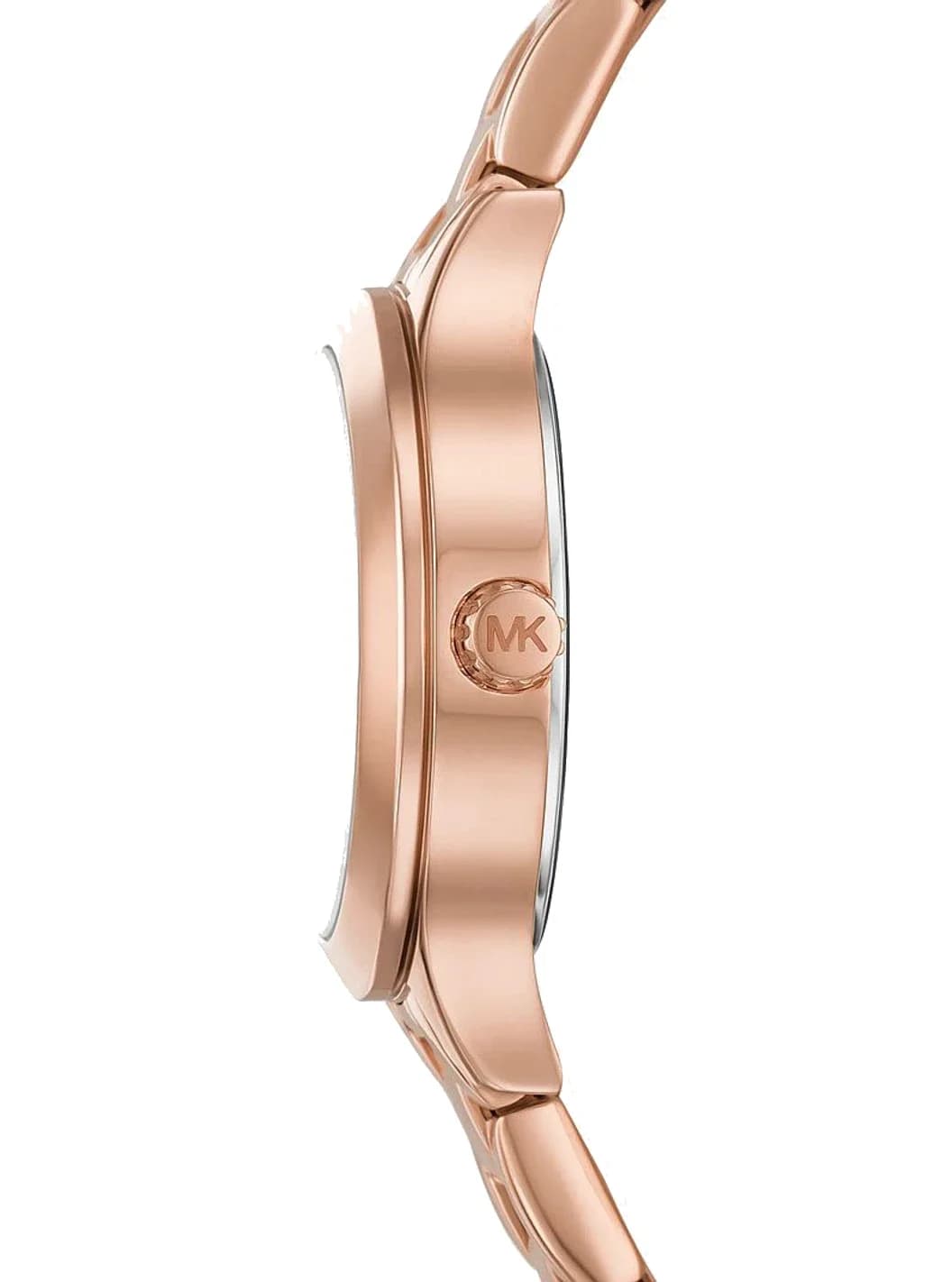 Profil de la montre Michael Kors MKO1087, boîtier or rose