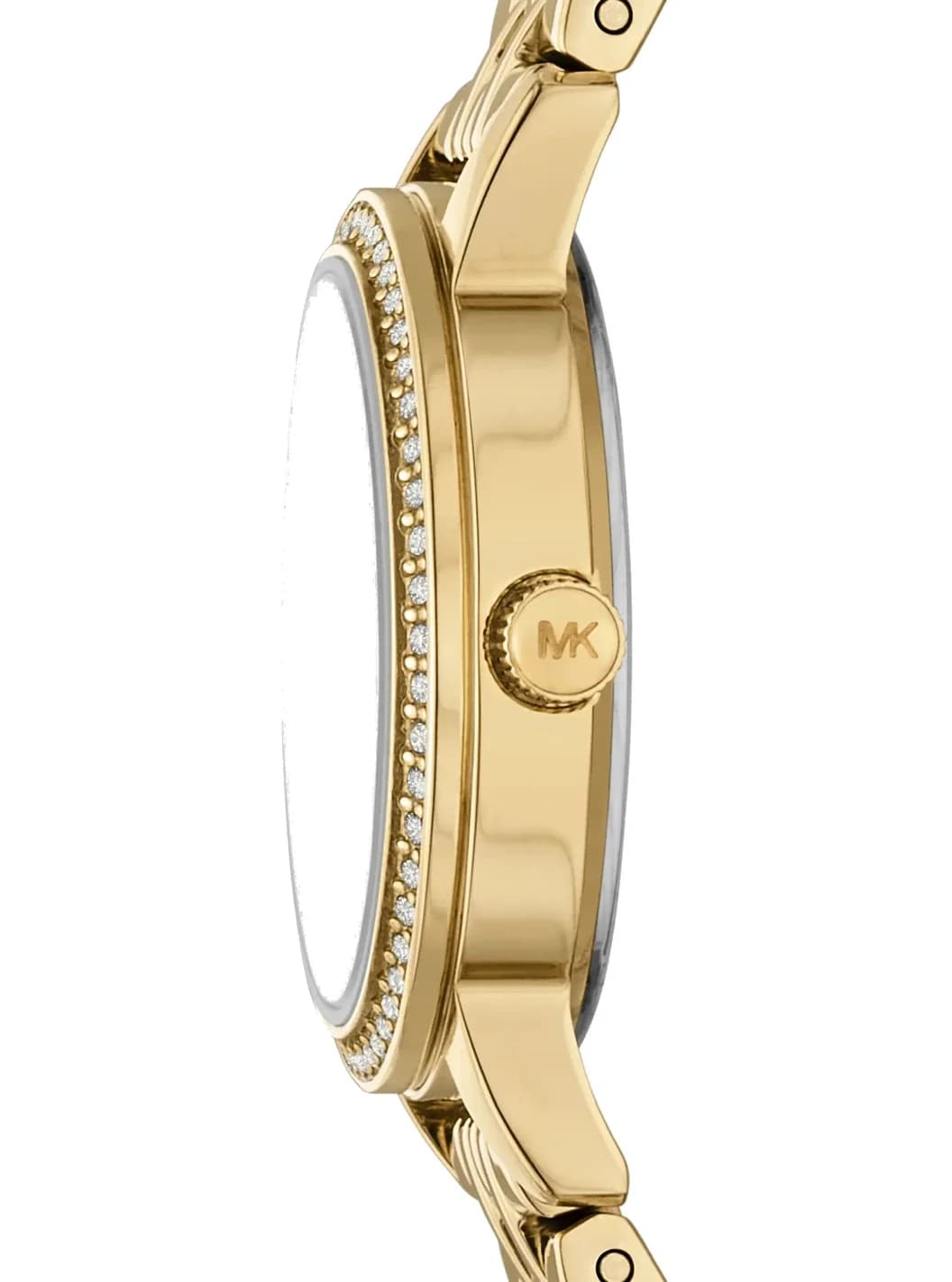Profil de la montre Michael Kors MKO1173, boîtier or