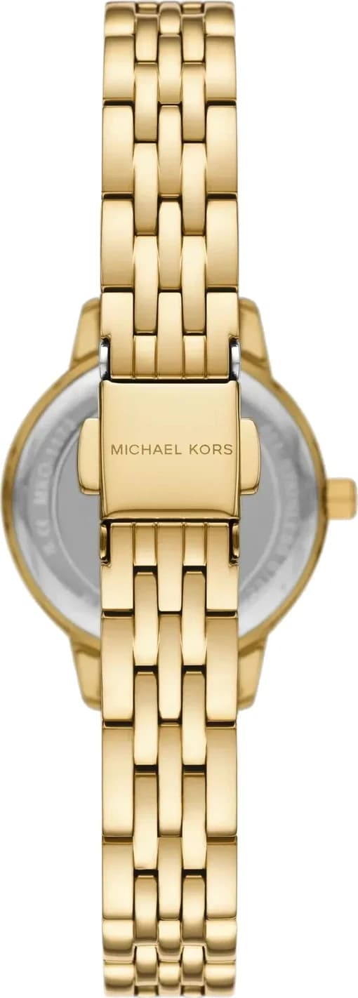 Cadran or de la montre Michael Kors MKO1173 en détail