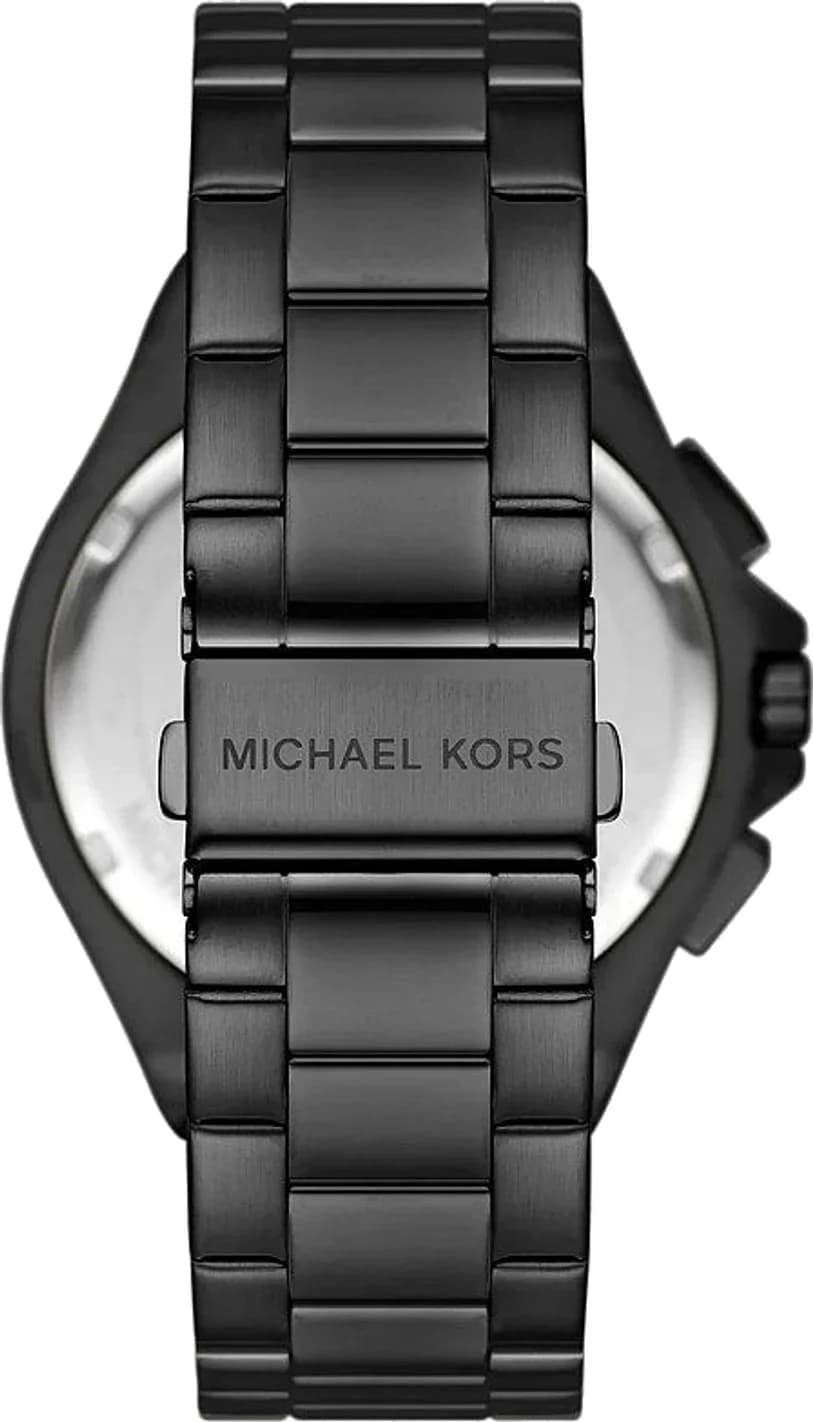 Cadran noir de la montre Michael Kors MKO1234 en détail